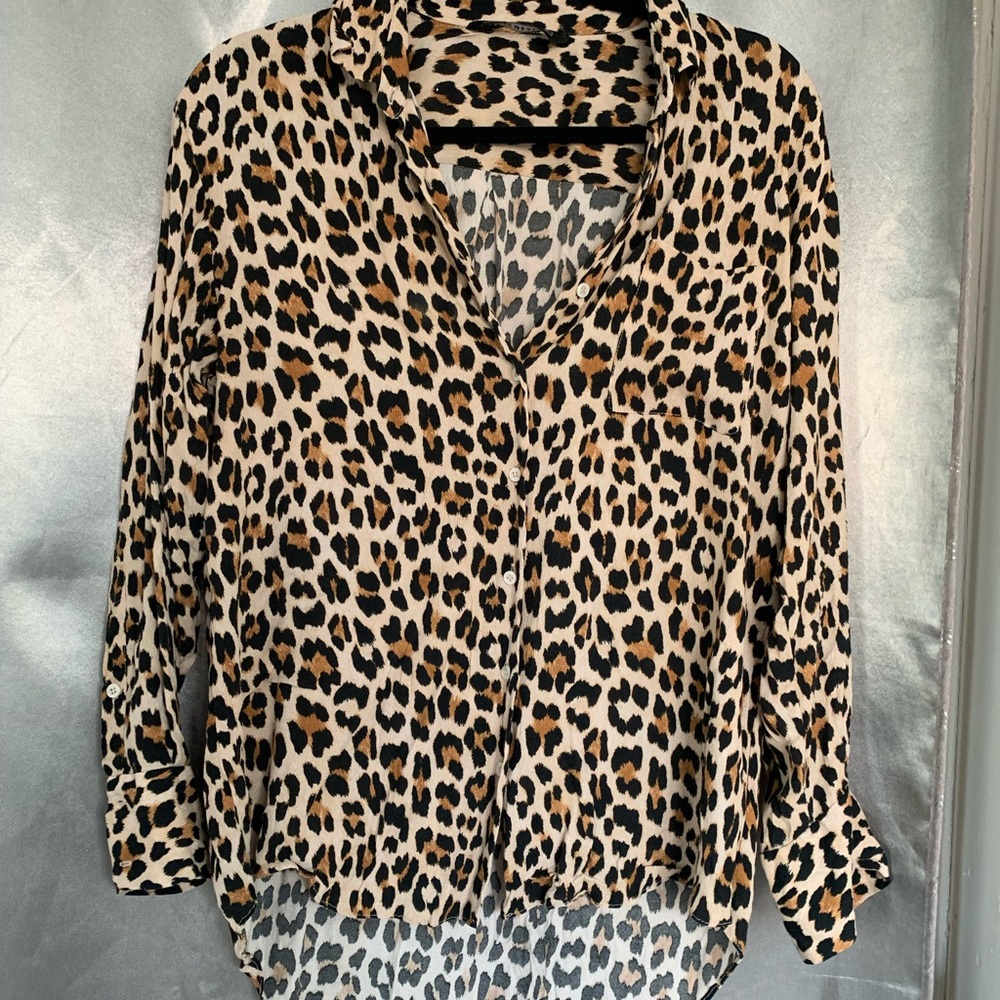 Cheetah Zara Blouse